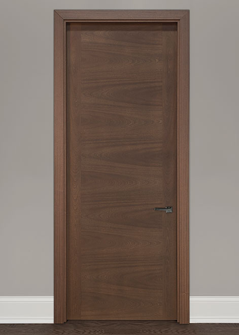 Modern Mahogany (Regular Cut) Wood Front Door  - GDIM-L60