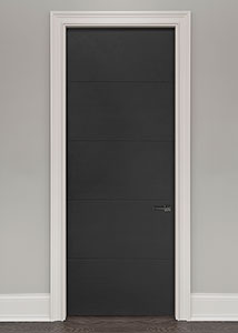 DBIM-8005 Mahogany (Rift Cut)-Espresso Wood Veneer Solid Core Wood Interior Door - Single