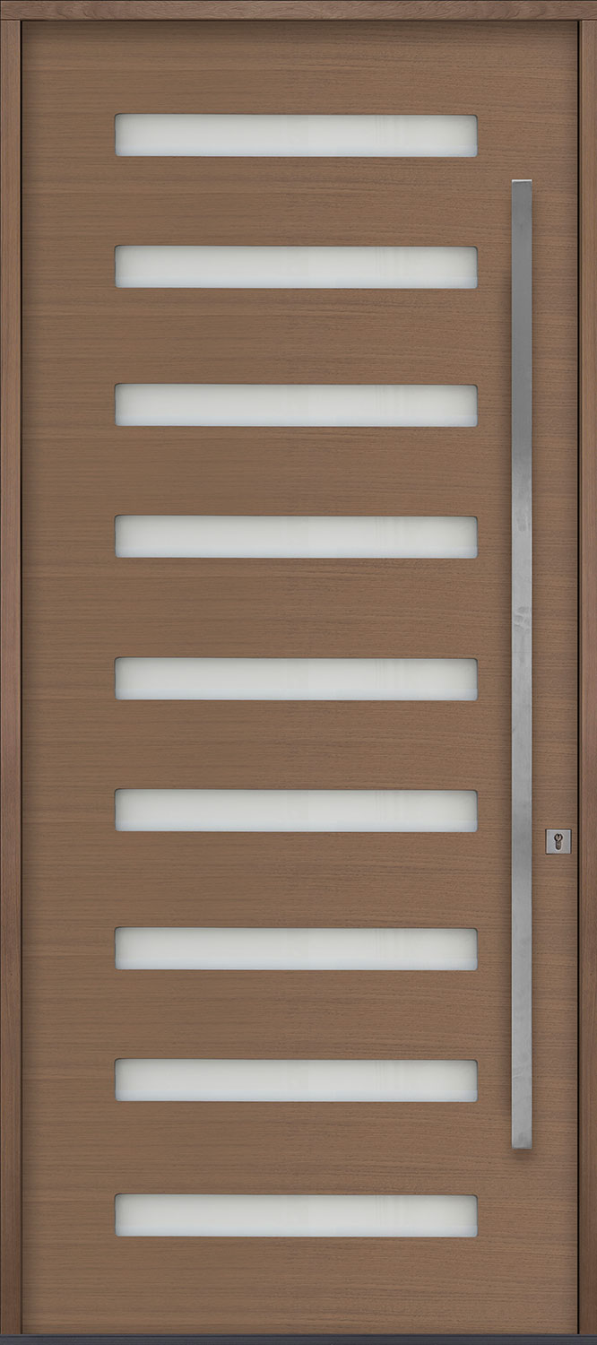 Oak Solid Wood Front Entry Door - Single