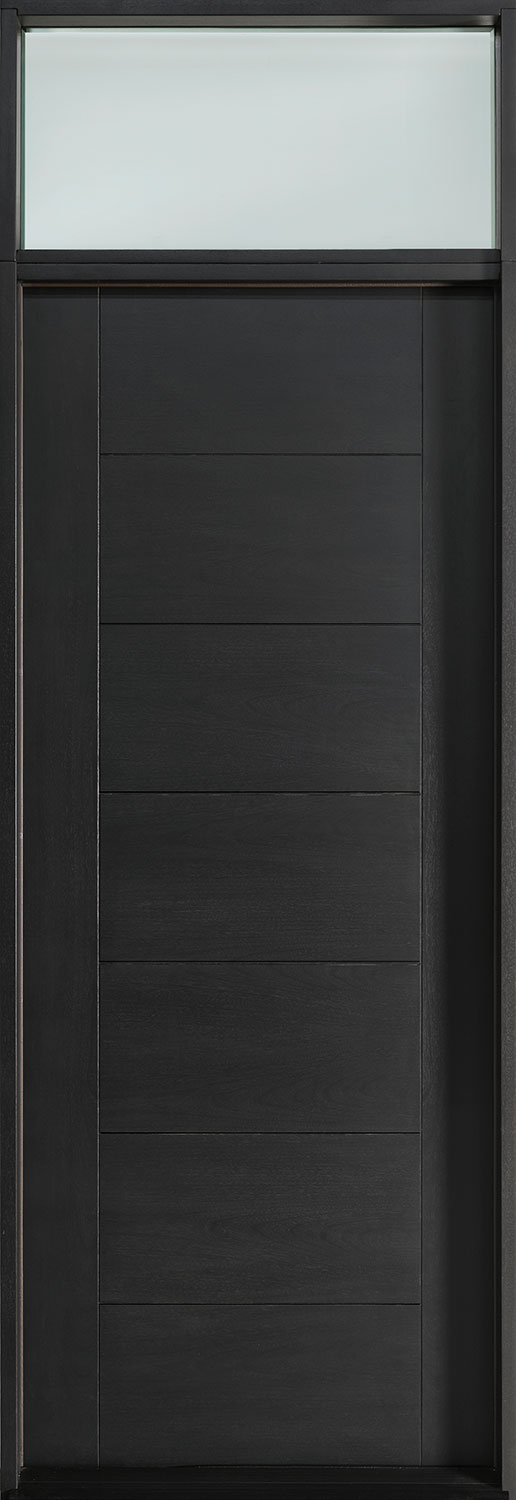 Modern Euro Collection Mahogany Wood Veneer Wood Front Door  - GD-EMD-711 TR CST