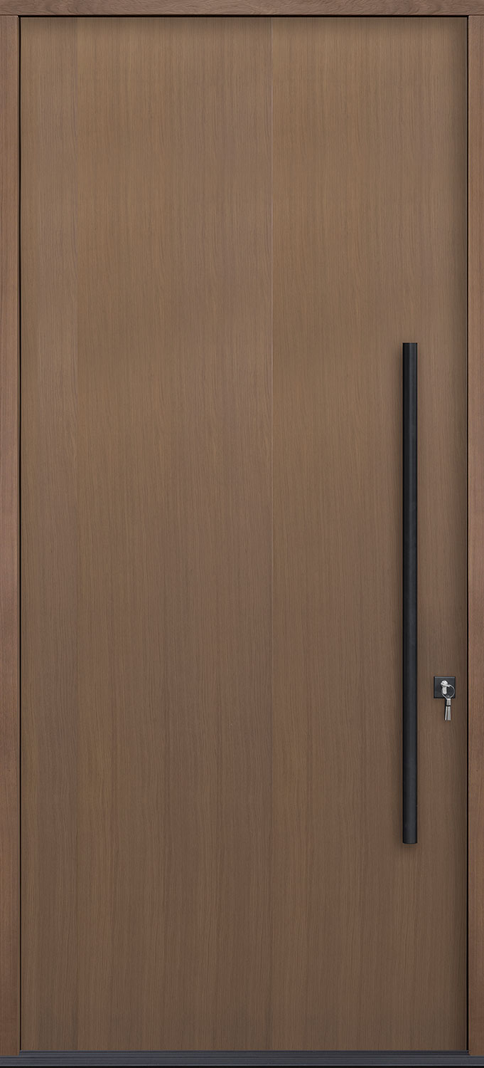 Oak Solid Wood Front Entry Door - Single