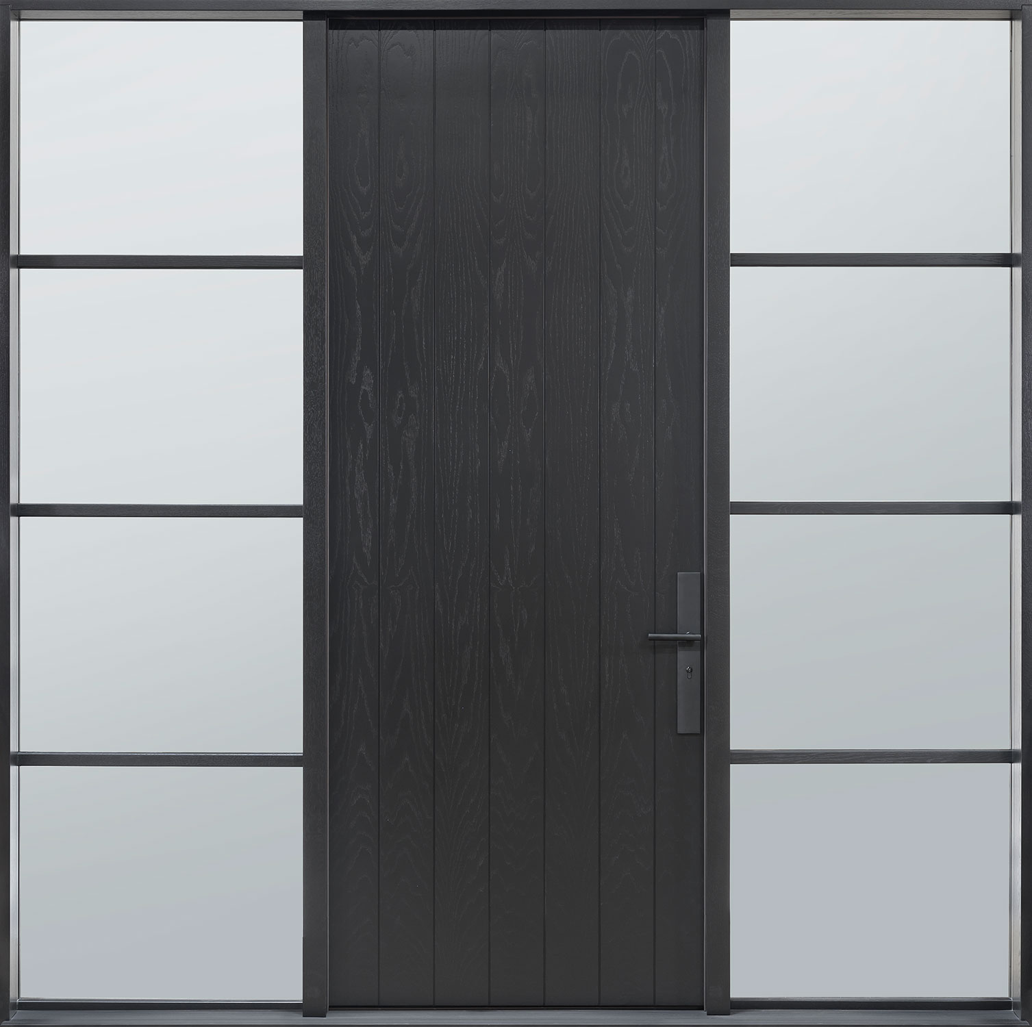 Modern Euro Collection Oak Wood Front Door  - EMD-A2T 2SLW CST