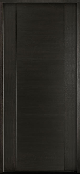 Modern Euro Collection Mahogany Wood Veneer Wood Front Door  - GD-EMD-711