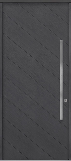 Modern Euro Collection Oak Wood Veneer Wood Front Door  - GD-EMD-716W  CST