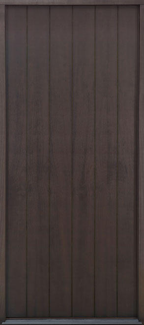 Modern Euro Collection Mahogany Wood Veneer Wood Front Door  - GD-EMD-A2W CST