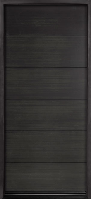 Modern Euro Collection Mahogany Wood Veneer Wood Front Door  - GD-EMD-A4S