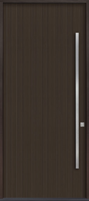 Modern Euro Collection Mahogany Wood Veneer Wood Front Door  - GD-EMD-A6W CST