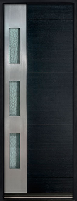 Modern Euro Collection Mahogany Wood Veneer Wood Front Door  - GD-EMD-C1T CST