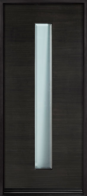 Modern Euro Collection Mahogany Wood Veneer Wood Front Door  - GD-EMD-D4W
