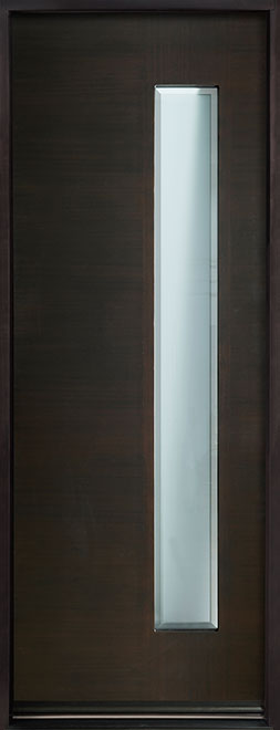 Modern Euro Collection Mahogany Wood Veneer Wood Front Door  - GD-EMD-G5T  CST