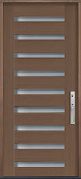Modern Euro Collection Oak Wood Front Door  - GD-009W CST