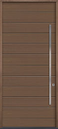 Modern Euro Collection Oak Wood Front Door  - GD-EMD-A3W CST