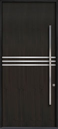 GD-EMD-L2W CST Single Mahogany Wood Veneer-Espresso Wood Front Entry Door
