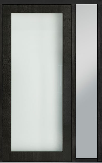Pivot Mahogany-Wood-Veneer Wood Front Door  - GD-PVT-001 1SL18 48x108