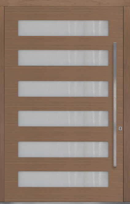 Pivot Oak-Wood-Veneer Wood Front Door  - GD-PVT-006 60x96