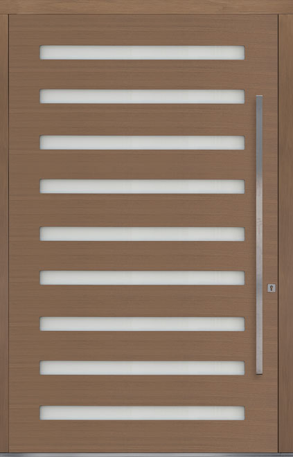 Pivot Oak-Wood-Veneer Wood Front Door  - GD-PVT-009 60x96