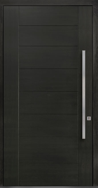 Pivot Mahogany-Wood-Veneer Wood Front Door  - GD-PVT-711 48x96