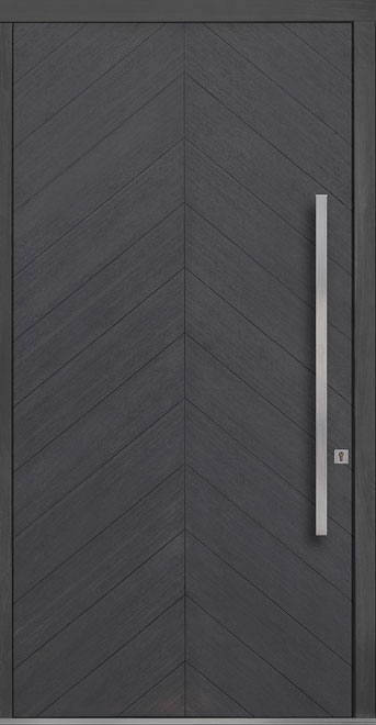 Pivot Oak-Wood-Veneer Wood Front Door  - GD-PVT-715 48x96