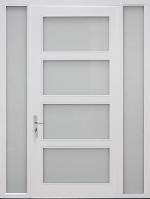 Pivot Oak-Wood-Veneer Wood Front Door  - GD-PVT-823 2SL16 CST