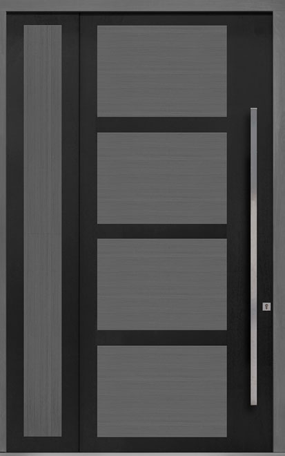 Pivot Oak-Wood-Veneer Wood Front Door  - GD-PVT-825 SLS20 48x108