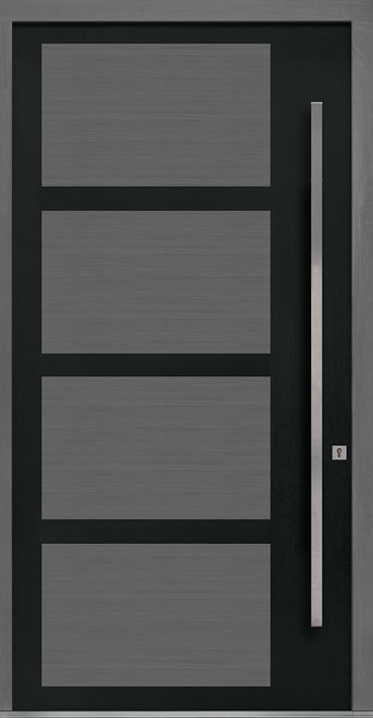 Pivot Aluminum-Clad-and-Oak Wood Front Door  - GD-PVT-825 48x96