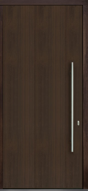 Pivot Mahogany-Wood-Veneer Wood Front Door  - GD-PVT-A1 48x108