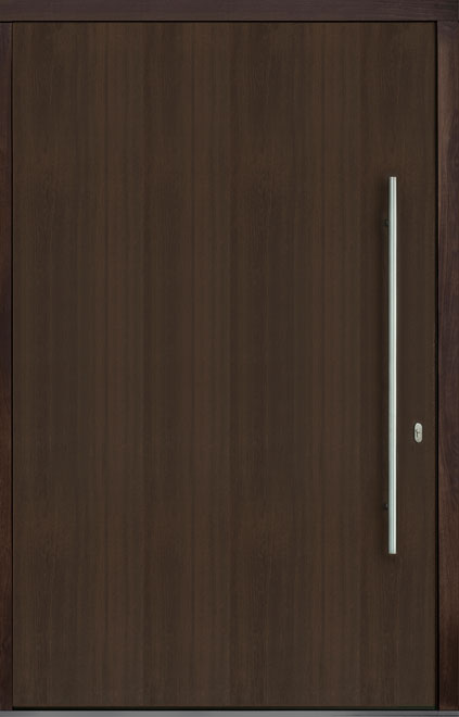 Pivot Mahogany-Wood-Veneer Wood Front Door  - GD-PVT-A1 60x96