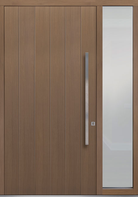 Pivot Oak-Wood-Veneer Wood Front Door  - GD-PVT-A2 48x96 1SL18