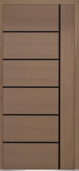 Pivot Oak-Wood-Veneer Wood Front Door  - GD-PVT-B1 48x108