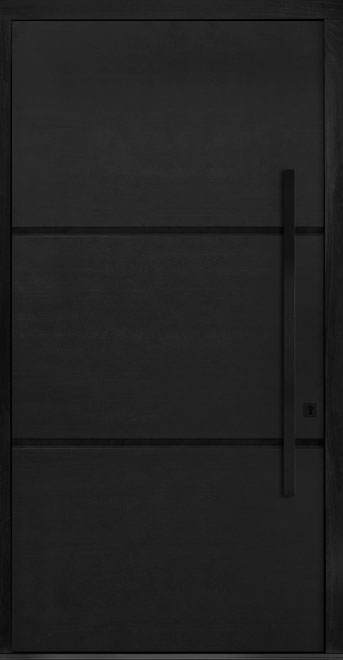 Pivot Mahogany-Wood-Veneer Wood Front Door  - GD-PVT-B4 48x96