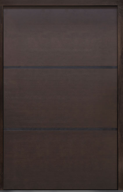 Pivot Mahogany-Wood-Veneer Wood Front Door  - GD-PVT-B4 60x96