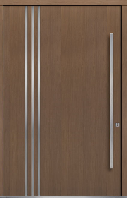 Pivot Oak-Wood-Veneer Wood Front Door  - GD-PVT-L1 60x96