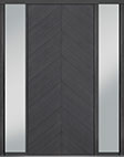 DB-PVT-715 2SL18 48x108 Single with 2 Sidelites Pivot Door