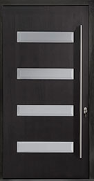 Custom Pivot Front  Door Example, Mahogany-Wood-Veneer-Espresso DB-PVT-004 48x96