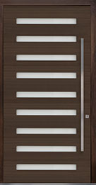 Custom Pivot Front  Door Example, Mahogany-Wood-Veneer-Walnut DB-PVT-009 48x96 in California