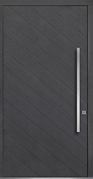 Custom Pivot Front  Door Example, Oak-Wood-Veneer-Gray-Oak DB-PVT-716 48x96 Chicago