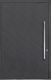 Custom Pivot Front  Door Example, Oak-Wood-Veneer-Gray-Oak DB-PVT-716 60x96 in Nebraska