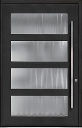 Custom Pivot Front  Door Example, Mahogany-Coffee-Bean DB-PVT-823 60x96 in New York