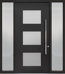 Custom Pivot Front  Door Example, Mahogany-Coffee-Bean DB-PVT-824 2SL18 48x96 in Minneapolis, Minnesota