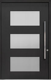 Custom Pivot Front  Door Example, Mahogany-Coffee-Bean DB-PVT-824 60x96 Chicago