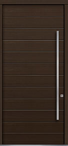 Custom Pivot Front  Door Example, Mahogany-Wood-Veneer-Walnut DB-PVT-A3 48x108 in Minneapolis, Minnesota