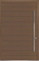 Custom Pivot Front  Door Example, Oak-Wood-Veneer-Light-Loft DB-PVT-A3 60x96 Austin, Texas