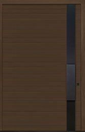 Custom Pivot Front  Door Example, Oak-Wood-Veneer-Walnut DB-PVT-A5 60x96 in Michigan