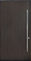 Custom Pivot Front  Door Example, Mahogany-Wood-Veneer-Coffee-Bean DB-PVT-A6 48x96 Chicago