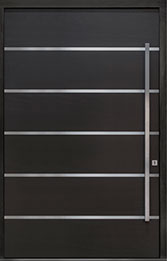 Custom Pivot Front  Door Example, Mahogany-Wood-Veneer-Espresso DB-PVT-B3 60x96 in New York