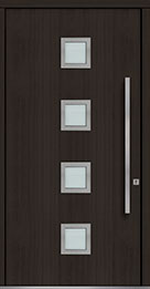 Custom Pivot Front  Door Example, Mahogany-Wood-Veneer-Espresso DB-PVT-H4 48x96