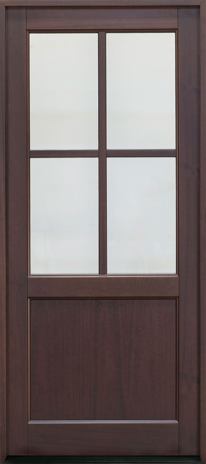 Classic Mahogany Solid Wood Front Entry Door - Single - DB-004PW