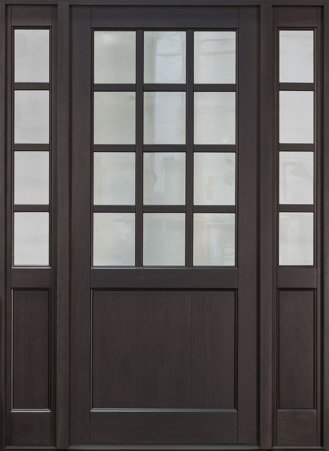 Classic Mahogany Wood Front Door  - GD-012PW 2SL