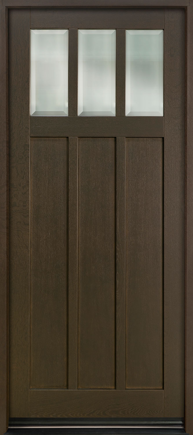 Classic Mahogany Solid Wood Front Entry Door - Single - DB-114PW