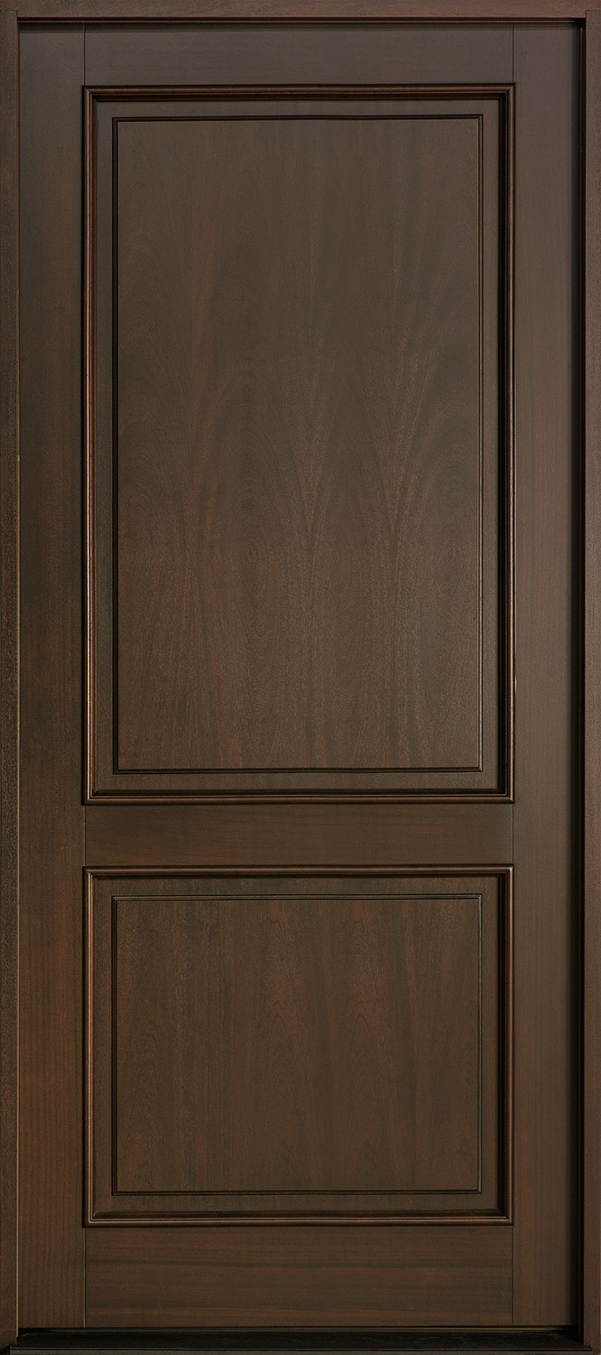 Classic Mahogany Solid Wood Front Entry Door - Single - DB-302PW